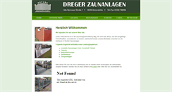 Desktop Screenshot of dreger-zaun.de