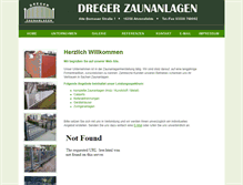 Tablet Screenshot of dreger-zaun.de